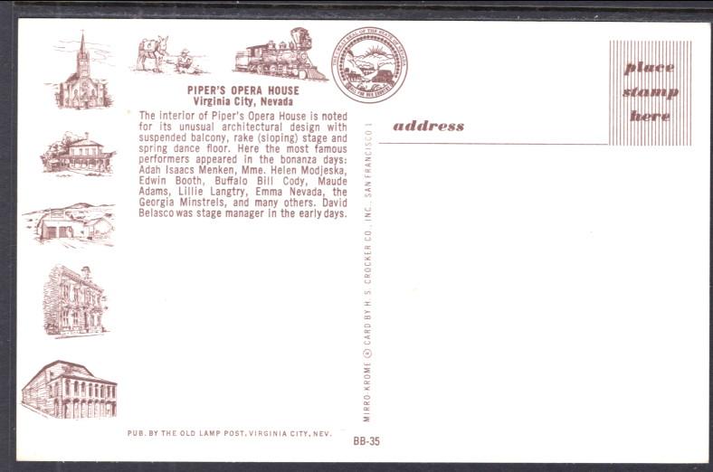 Piper's Opera House,Virginia City,NV