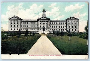 Macomb Illinois IL Postcard Western Illinois State Normal School 1907