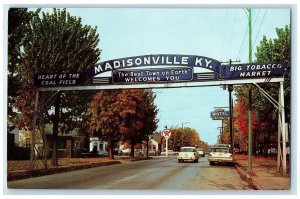 c1960 Greetings From Madisonville Kentucky KY Unposted Big Taco Market Postcard