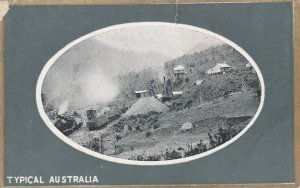 TYPICAL AUSTRALIA, Railway & Industry Scene - Vintage POSTCARD