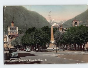 Postcard Gardens and the Bertacchi Square, Sondrio, Italy