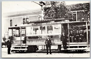 Vtg CA Oakland San Leandro & Haywards Electric Railway Consolidated 2 Postcard