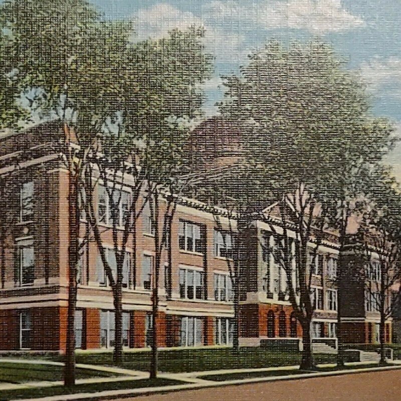Postcard Central High School Battle Creek Michigan Unposted 120