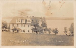 DS1/ Tafton Pennsylvania RPPC Postcard c1910 The Silver Birches Lake  453