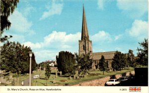 Ross-on-Wye, Herefordshire, St. Mary's Church, E. T. W. Dennis & Sons L postcard