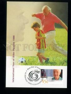 209496 Australia year of Older Persons playing football maximum card