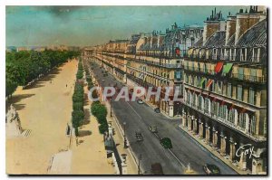 Old Postcard Paris and Wonders Rue de Rivoli and the Tuileries Garden