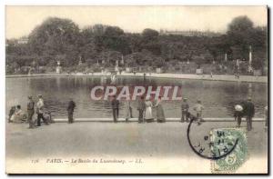 Paris - 6 - The Basin of Luxembourg - Old Postcard