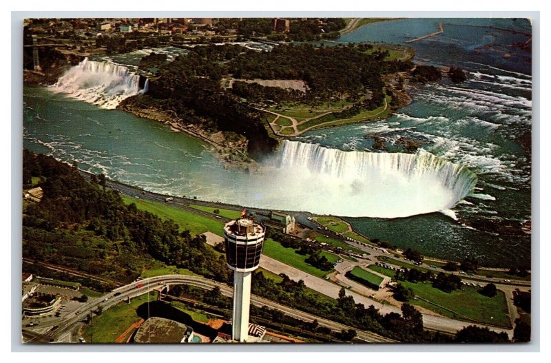 Aerial View Seagram Tower Niagara Falls Ontario Canada UNP Chrome  Postcard R27