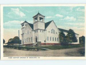 Unused W-Border CHURCH SCENE Bogalusa Louisiana LA A8310