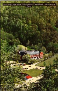 Tennessee Gatlinburg Birds Eye View Of Mountain View Hotel