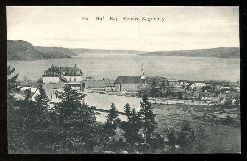 dc563 - HAHA Bay Quebec c1906-09 Baie Riviere Saguenay Postcard