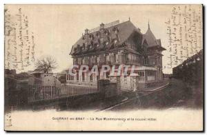 Old Postcard Gournay en Bray Montmorency street and the new hotel