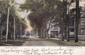 Church Street, FREDERCTON , New Brunswick, Canada, PU-1906