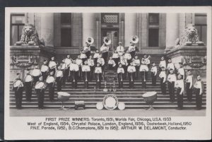 Canada Postcard - Vancouver Kitsilano Boy's Band - First Prize Winners T3403