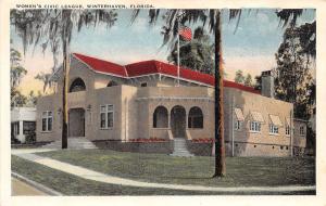 B89/ Winterhaven Florida Fl Postcard c1910 Women's Civic League Building