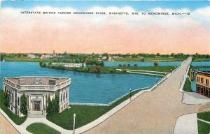 MI, Menominee, Michigan, Interstate Bridge, Menominee River