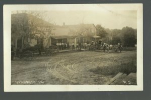 Waubeek IOWA RP c1910 MAIN STREET Store nr Anamosa Central City Marion TINY TOWN