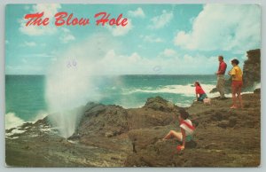 Honolulu Hawaii~The Blow Hole Salt Water Geyser~Standard Chrome Postcard