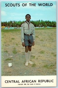 c1968 Central African Republic Scouts Of The World Boy Scout Of America Postcard