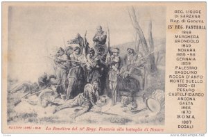 Italian Military: a Bandiers del 15o Regg. Fanteria alla batttaglia di NOVARA...