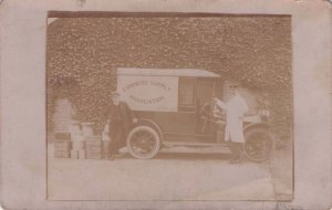 Farmers Milkman Delivery Van Association Tunbridge Wells Kent Postcard