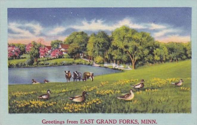 Minnesota Greetings From East Grand Forks