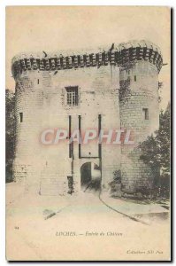 Old Postcard Loches Entree du Chateau