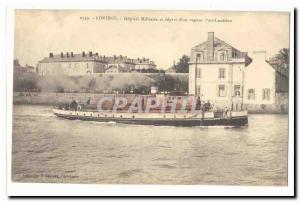 Lorient Old Postcard Military Hospital and departure d & # 39un steam Port Lo...