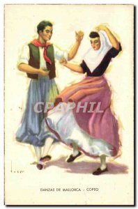 Old Postcard Danzas De Mallorca Copeo Folklore Costume