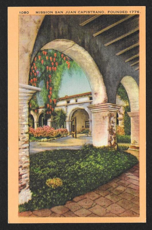 Archway San Juan Capistrano California Unused c1930s