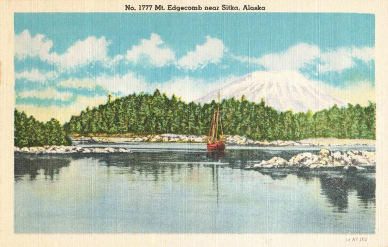 Postcard Mt. Edgecomb Near Sitka Alaska 