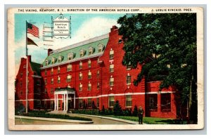 Vintage 1934 Advertising Postcard The Viking Hotel Newport Rhode Island