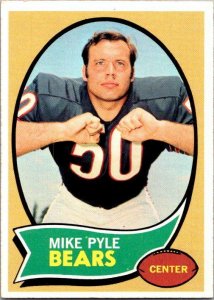 1970 Topps Football Card Mike Pyle Chicago Bears sk21533