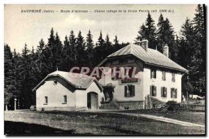 Postcard Old Forest Road Dauphine d & # 39Autrans refuge Chalet de la Croix P...