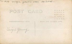 C-1910 Virgil Young man Pointer RPPC Photo Postcard 13161