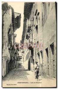 Old Postcard Fuenterrabia Calle Pampinot