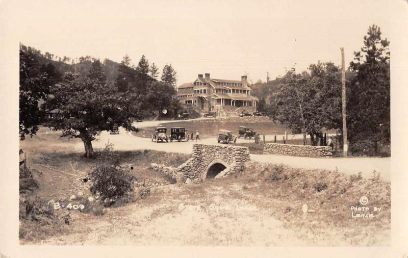 Custer Park South Dakota Game Lodge Summer White House Real Photo PC J75369