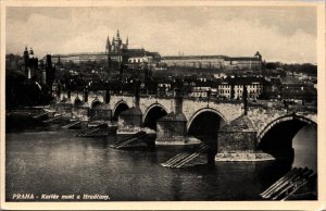 Czech Republic Prague Hradcany Vintage Postcard C017