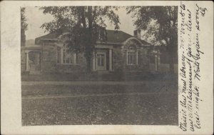 Cornwall Connecticut CT Library c1910 Real Photo Postcard