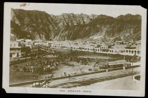 Vintage RPPC The Crater Aden (now Yemen) Real Photo Postcard B4005