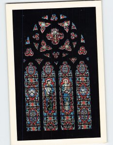 Postcard Beautiful Stained Glass Window