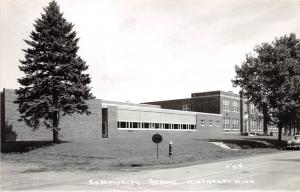 D5/ Winthrop Minnesota Mn Real Photo RPPC Postcard 1957 Community School