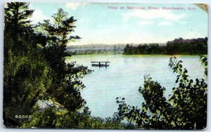 M-46707 View on Merrimac River Manchester New Hampshire