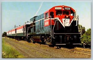 Delaware And Hudson Railway Railroad Train Locomotive  Postcard