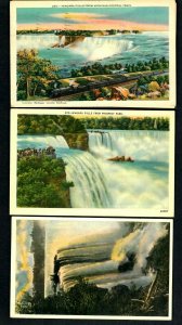 AU85 NY 6pcs Niagara Falls Michigan Central Railroad, Greetings Prospect Park,
