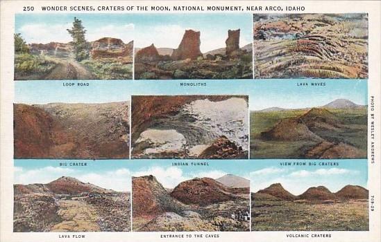 Multi View Wonder Scenes Craters Of The Moon National Monument Near Arco Idaho