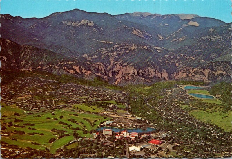 Colorado Colorado Springs Aerial View Of Broadmoor Resort Complex