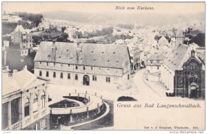 Gruss aus Bad Langenschwalbach , Germany , 1890s ; Blick vom Kurhaus