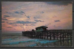 Florida, St Augustine Beach - Sun Rising Over Pier - [FL-019]